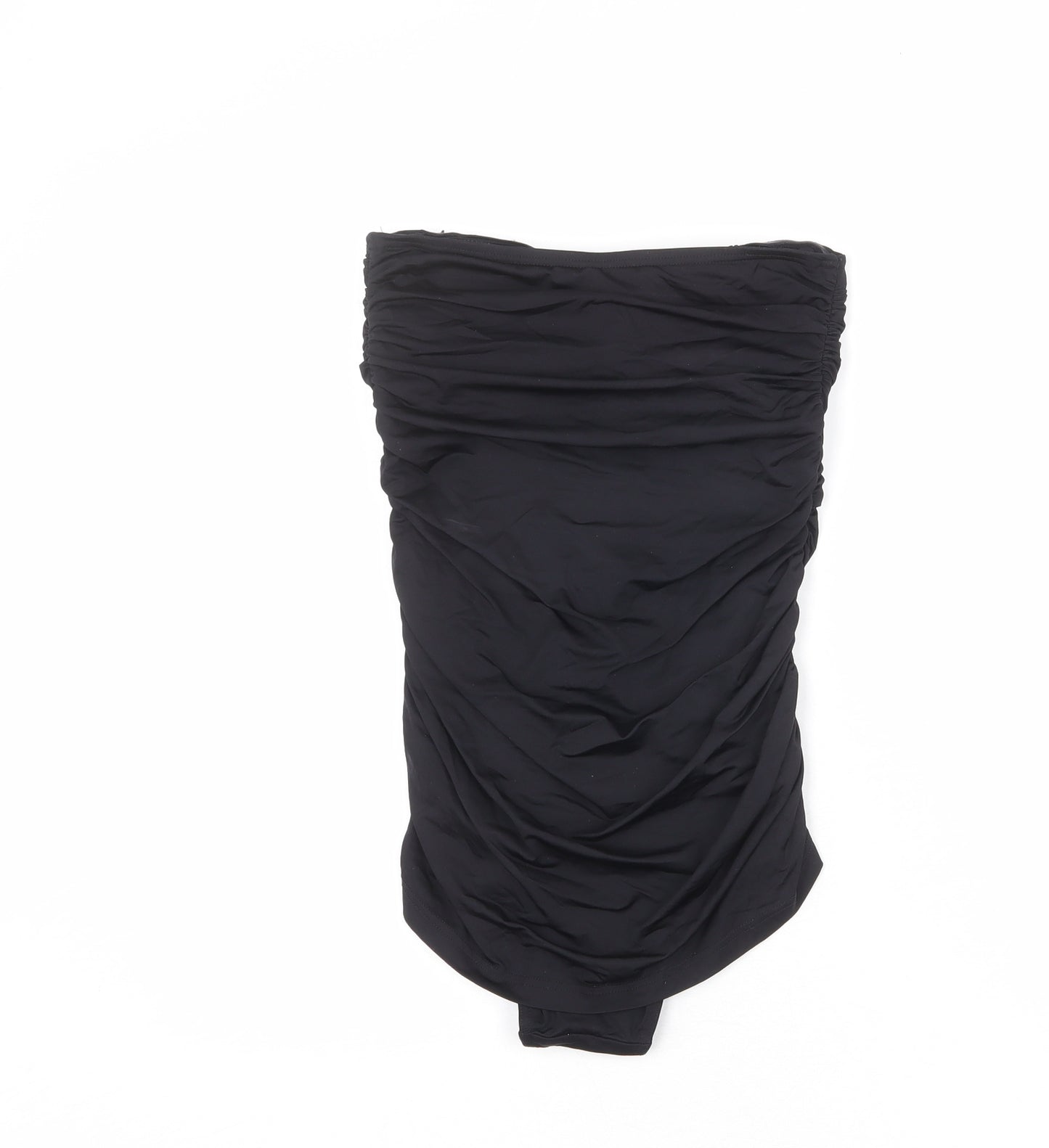 ASOS Womens Black Polyamide One Piece Size 10 - Ruched