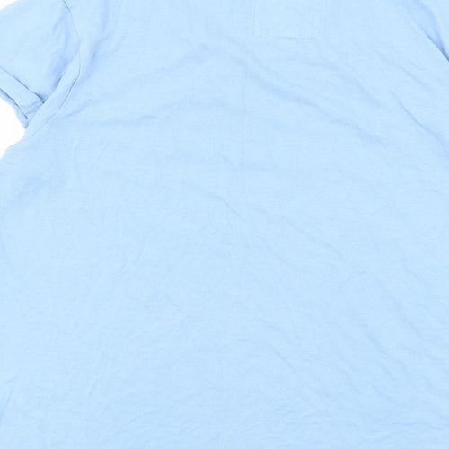 Jack Wills Womens Blue Cotton Basic T-Shirt Size 12 Round Neck