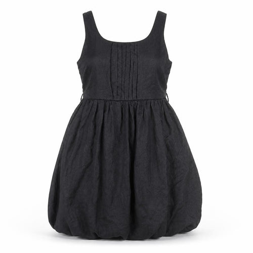 Pussycat London Womens Black Polyester Slip Dress Size M Scoop Neck Zip - Size M-L