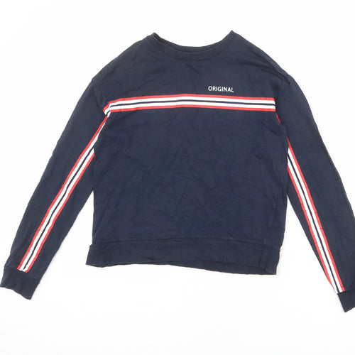 Divided by H&M Womens Blue 100% Cotton Pullover Sweatshirt Size XS Pullover - Original