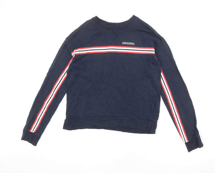 Divided by H&M Womens Blue 100% Cotton Pullover Sweatshirt Size XS Pullover - Original