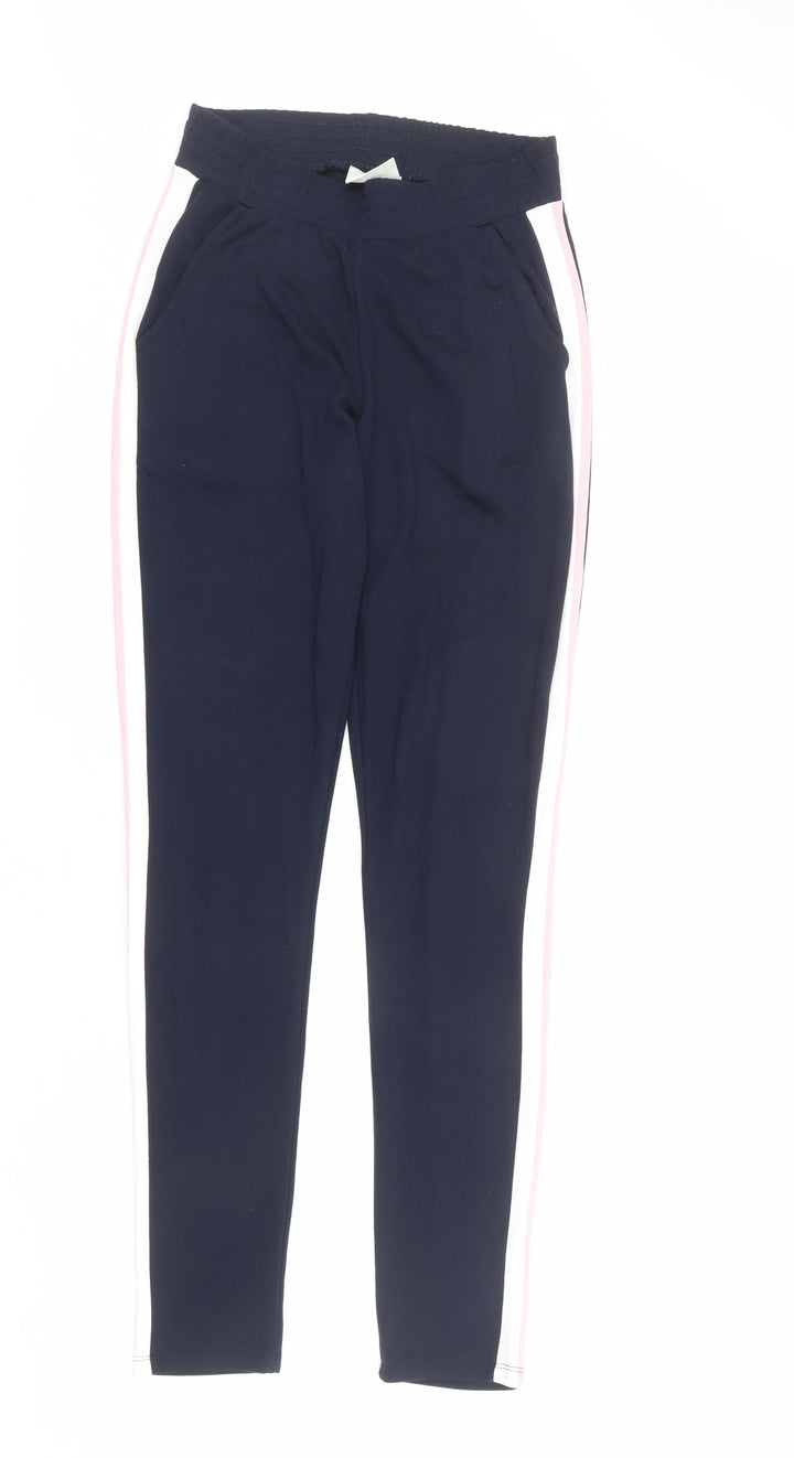 Kaffe Womens Blue Viscose Jogger Trousers Size S L30 in Regular