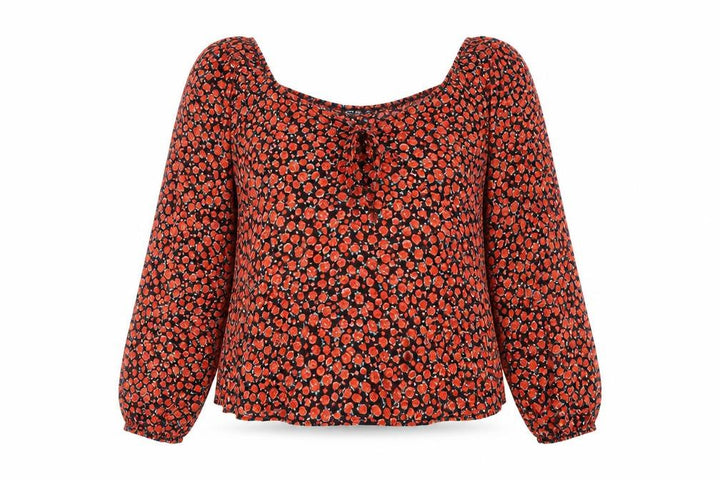 Nasty Gal Womens Multicoloured Floral Polyester Basic Blouse Size 20 Boat Neck