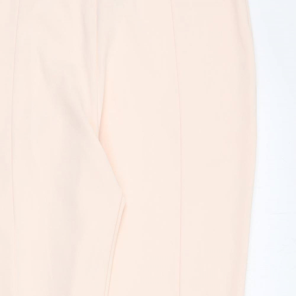 Missguided Womens Pink Polyester Trousers Size 14 L30 in Regular