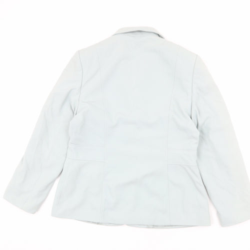 NEXT Womens Blue Polyester Jacket Blazer Size 14