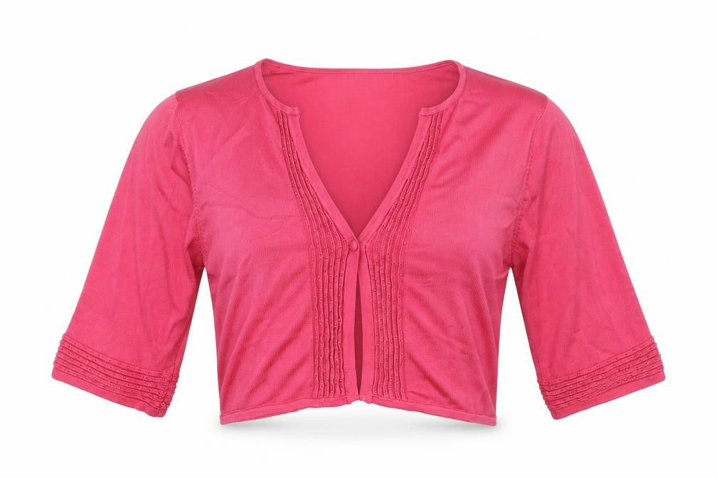 CC Womens Pink V-Neck Viscose Cardigan Jumper Size XL