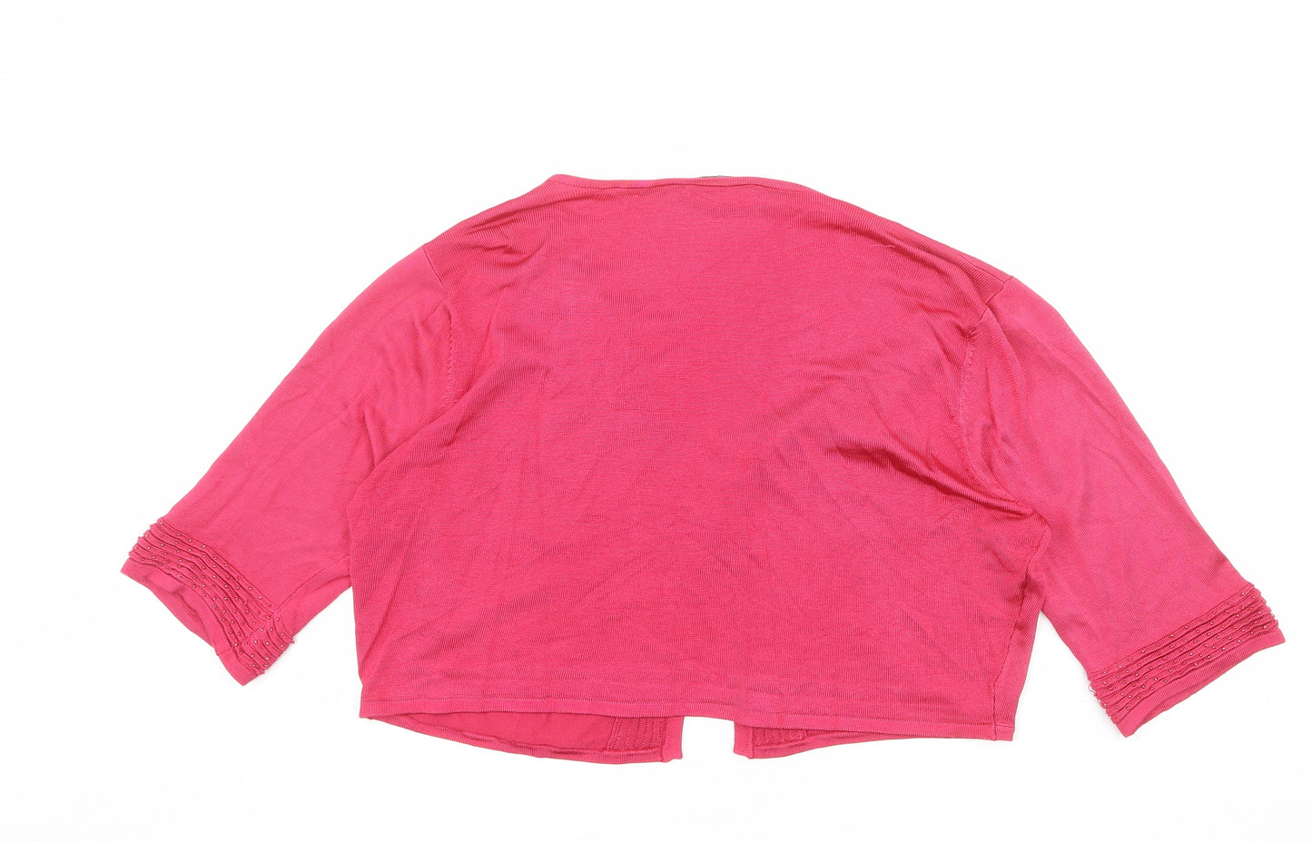 CC Womens Pink V-Neck Viscose Cardigan Jumper Size XL