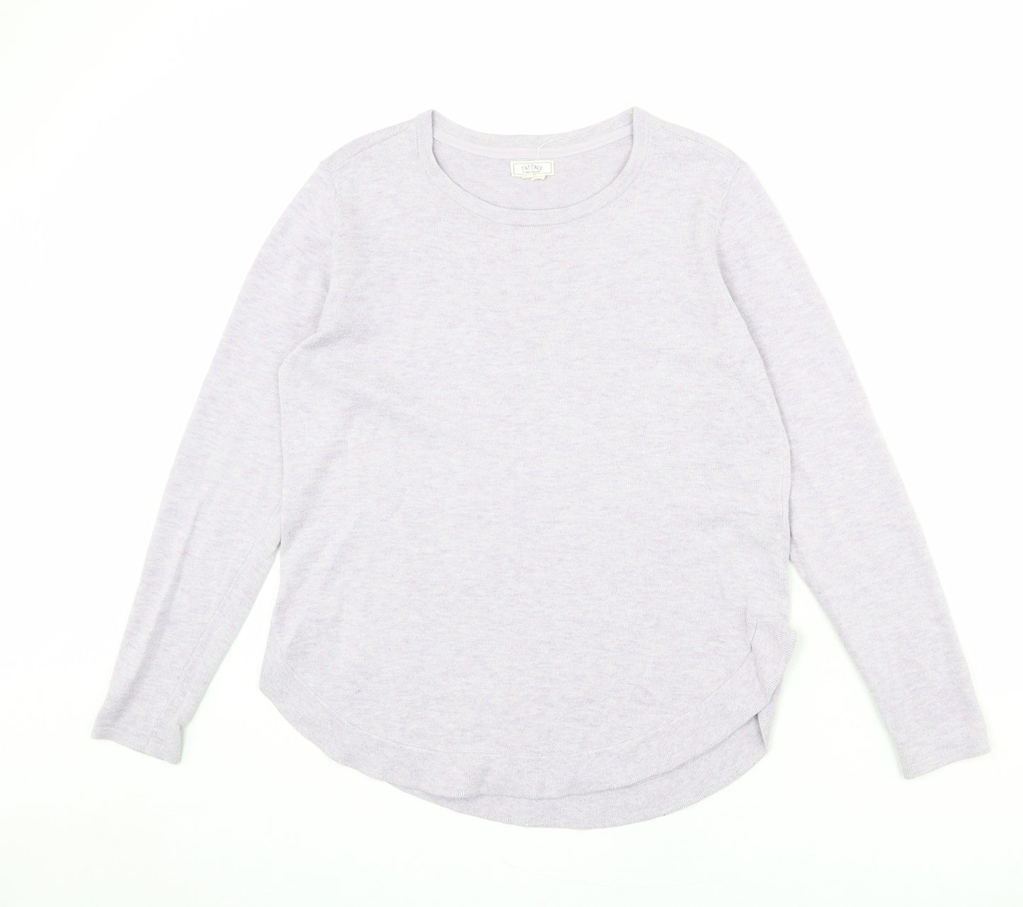 Fat Face Womens Purple Round Neck Cotton Pullover Jumper Size 8