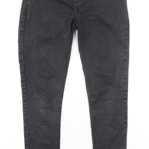 Topshop Womens Black Cotton Jegging Jeans Size 10 L30 in Regular