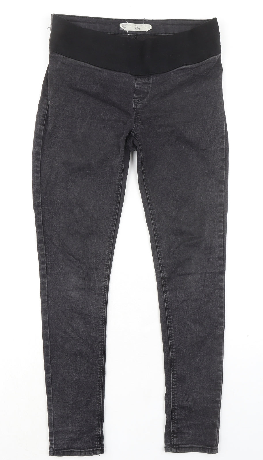 Topshop Womens Black Cotton Jegging Jeans Size 10 L30 in Regular