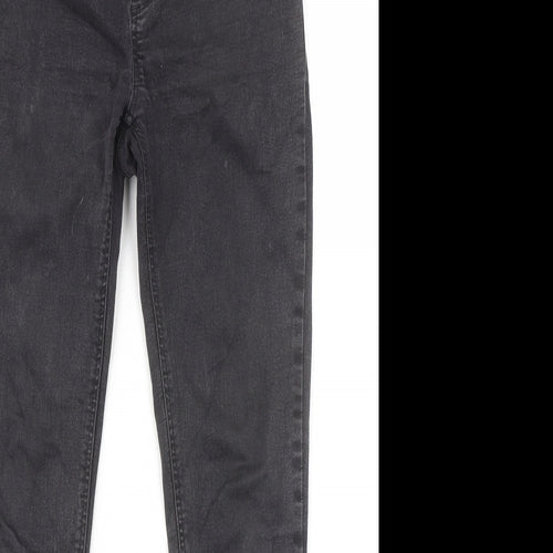 Topshop Womens Black Cotton Jegging Jeans Size 10 L30 in Regular