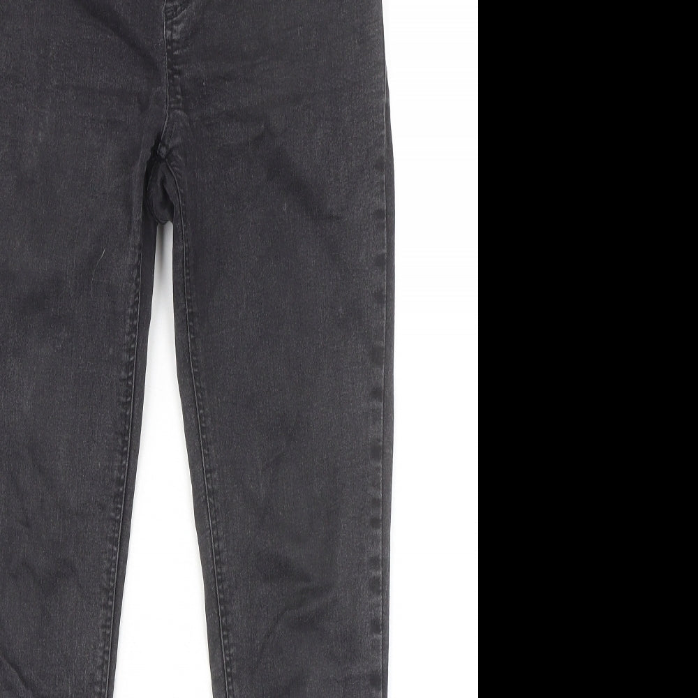 Topshop Womens Black Cotton Jegging Jeans Size 10 L30 in Regular