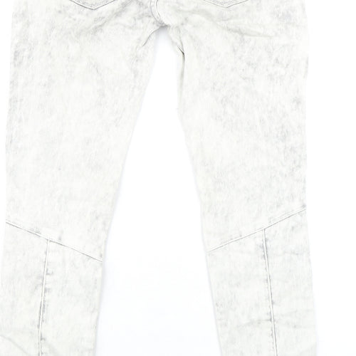 Abandon Ship Womens Grey Cotton Skinny Jeans Size 26 in L30 in Slim Zip - Zip pocket detail