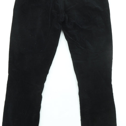 Gap Womens Black Cotton Trousers Size 26 in L28 in Regular Zip