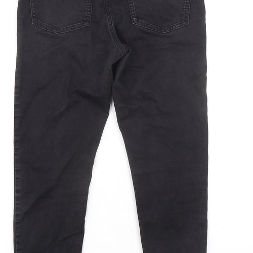 Marks and Spencer Womens Black Cotton Jegging Jeans Size 10 L25 in Regular