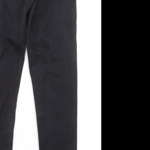 Marks and Spencer Womens Black Cotton Jegging Jeans Size 10 L25 in Regular