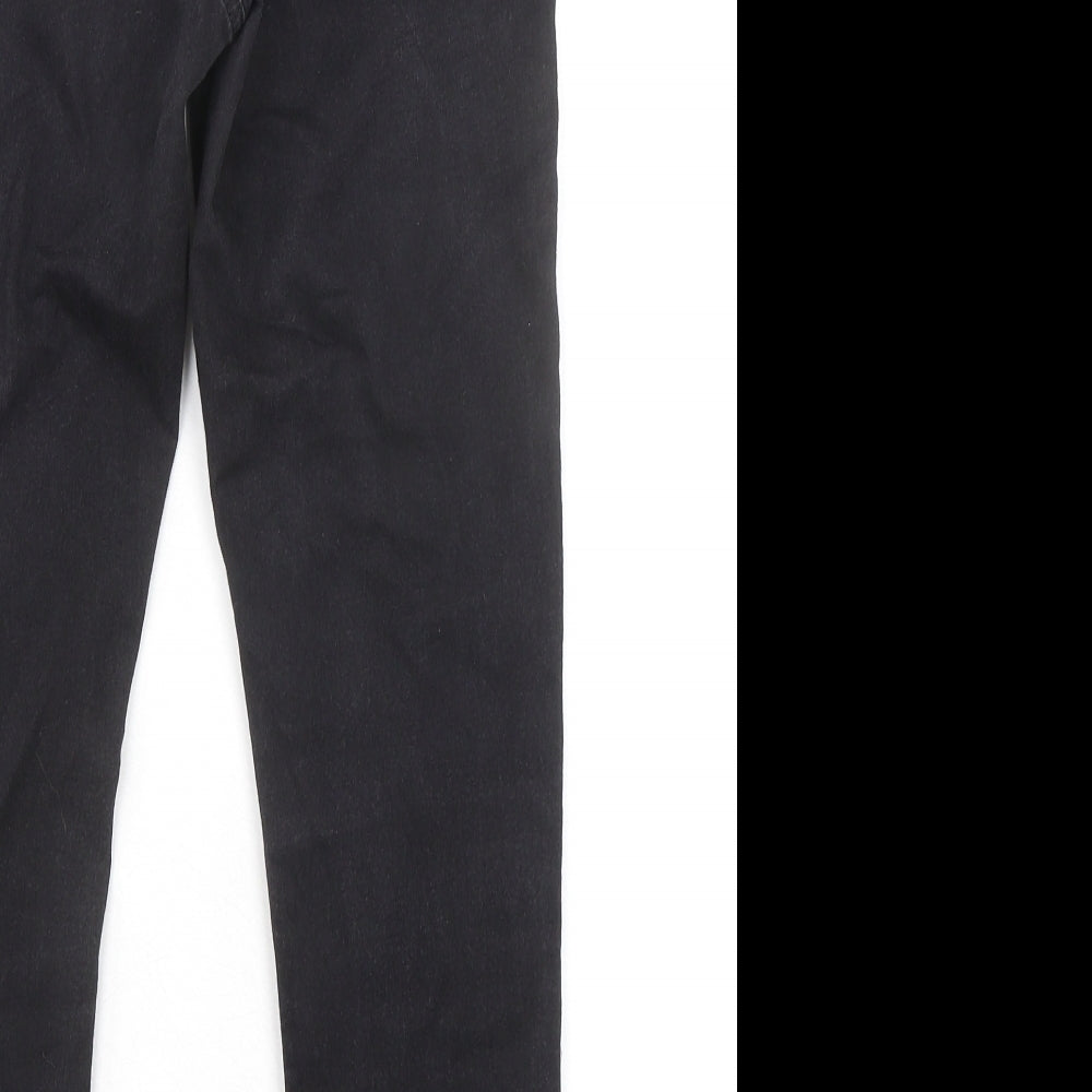 Marks and Spencer Womens Black Cotton Jegging Jeans Size 10 L25 in Regular
