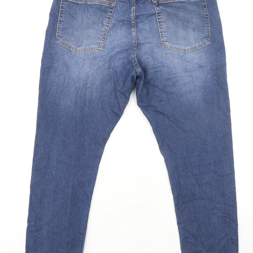 Gap Mens Blue Cotton Skinny Jeans Size 38 in L30 in Regular Zip