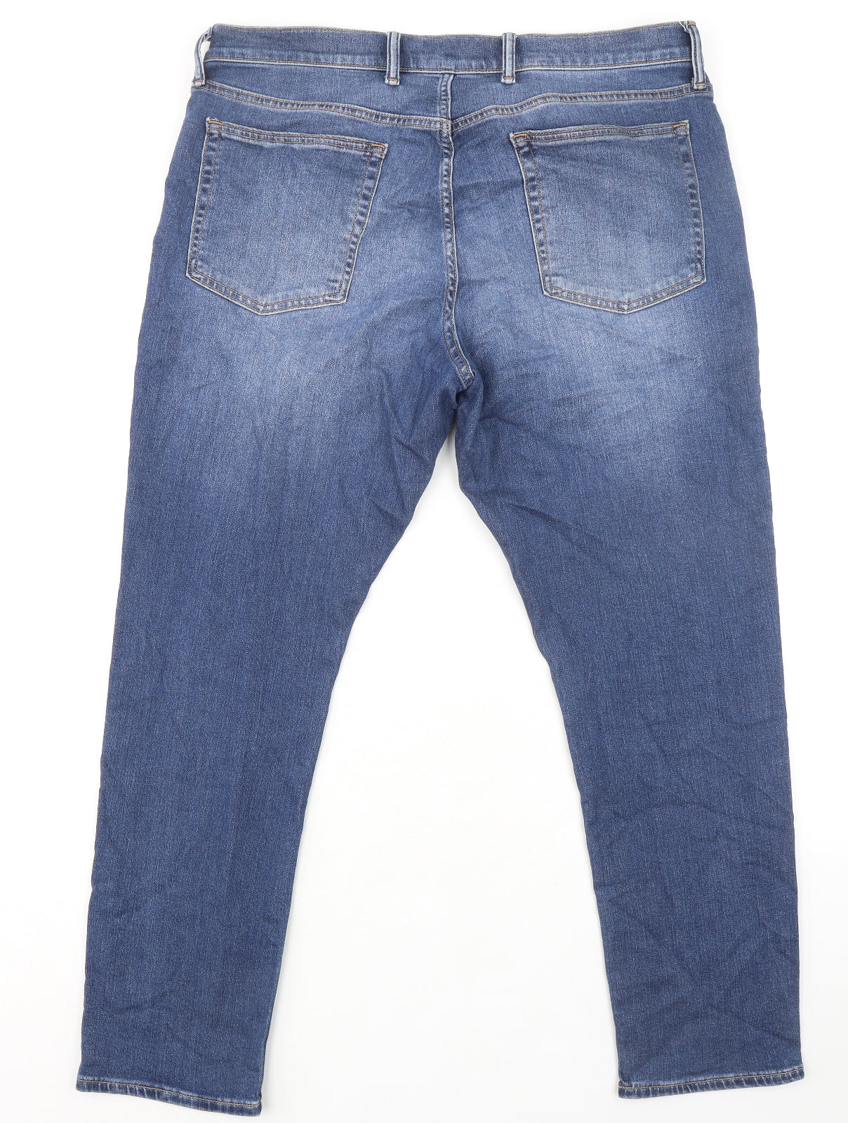 Gap Mens Blue Cotton Skinny Jeans Size 38 in L30 in Regular Zip
