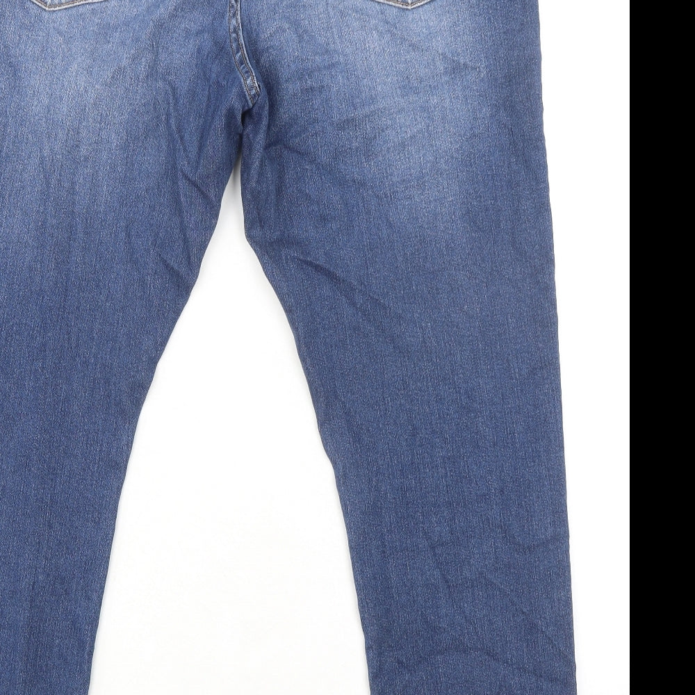 Gap Mens Blue Cotton Skinny Jeans Size 38 in L30 in Regular Zip