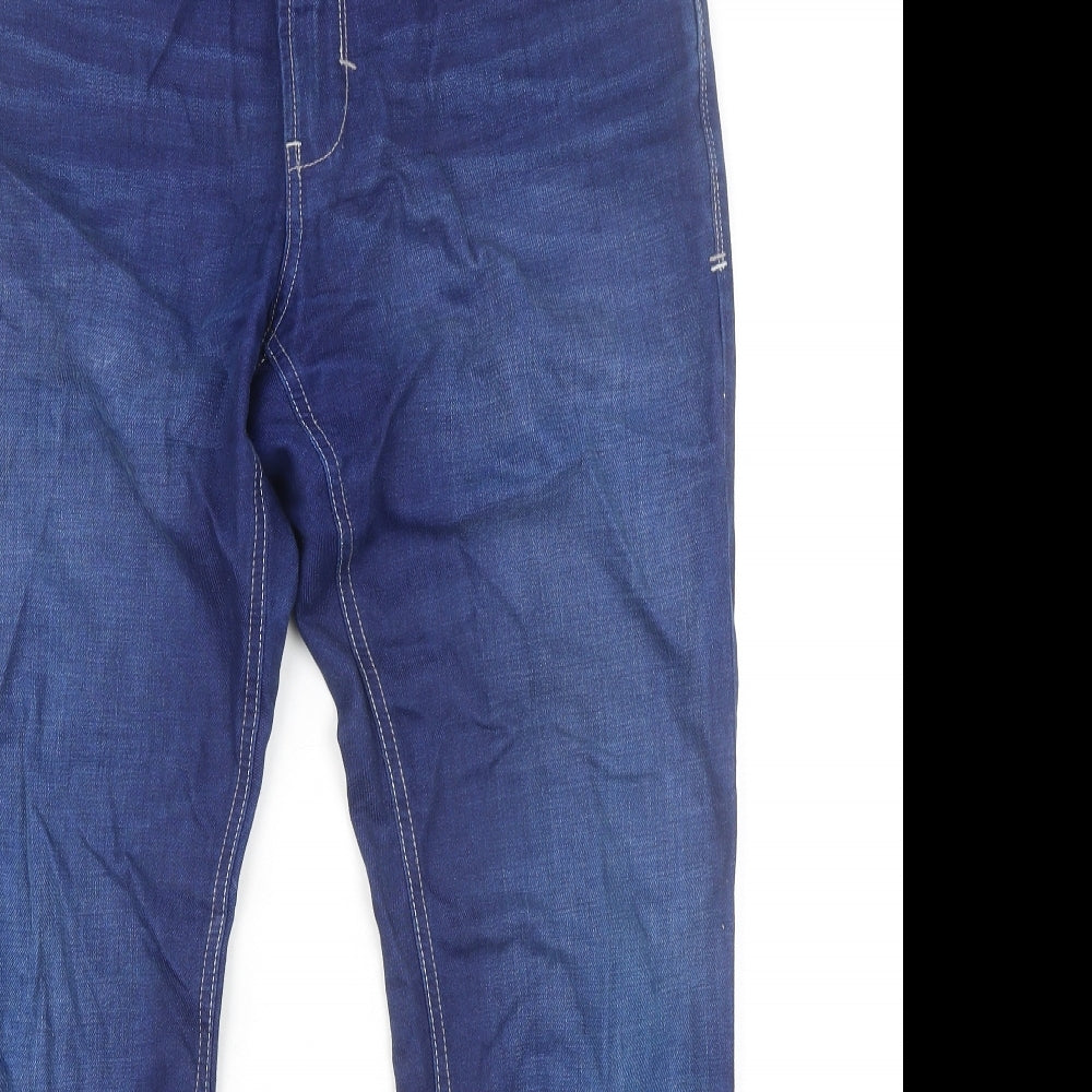 Mish Mash Mens Blue Cotton Straight Jeans Size 34 in L30 in Regular Zip