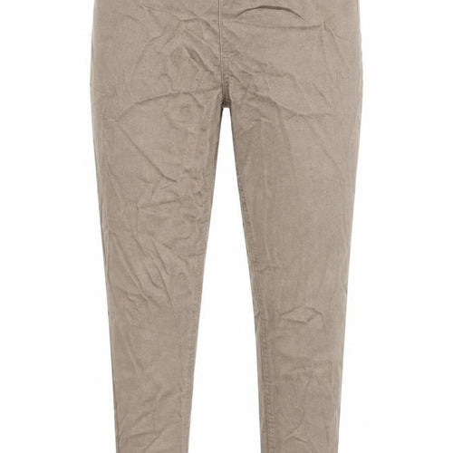 Marks and Spencer Womens Beige Cotton Trousers Size 30 in L26 in Regular