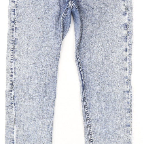 Divided by H&M Womens Blue Cotton Skinny Jeans Size 8 L29 in Regular Zip