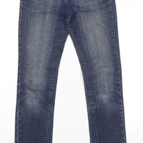 E.D.I jeans Womens Blue Cotton Skinny Jeans Size 24 in L30 in Regular Zip