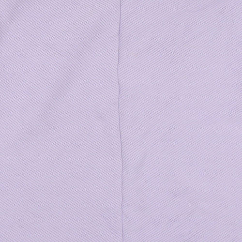 H&M Womens Purple Polyester Basic Blouse Size M Boat Neck