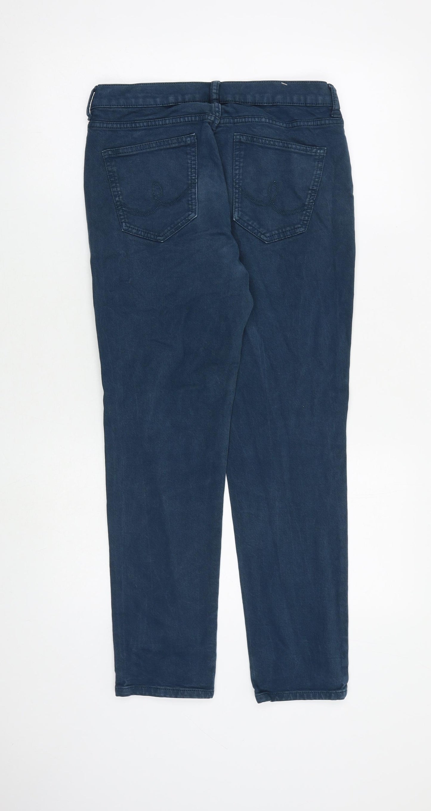 MANTARAY PRODUCTS Womens Blue Cotton Skinny Jeans Size 8 L27 in Slim Zip