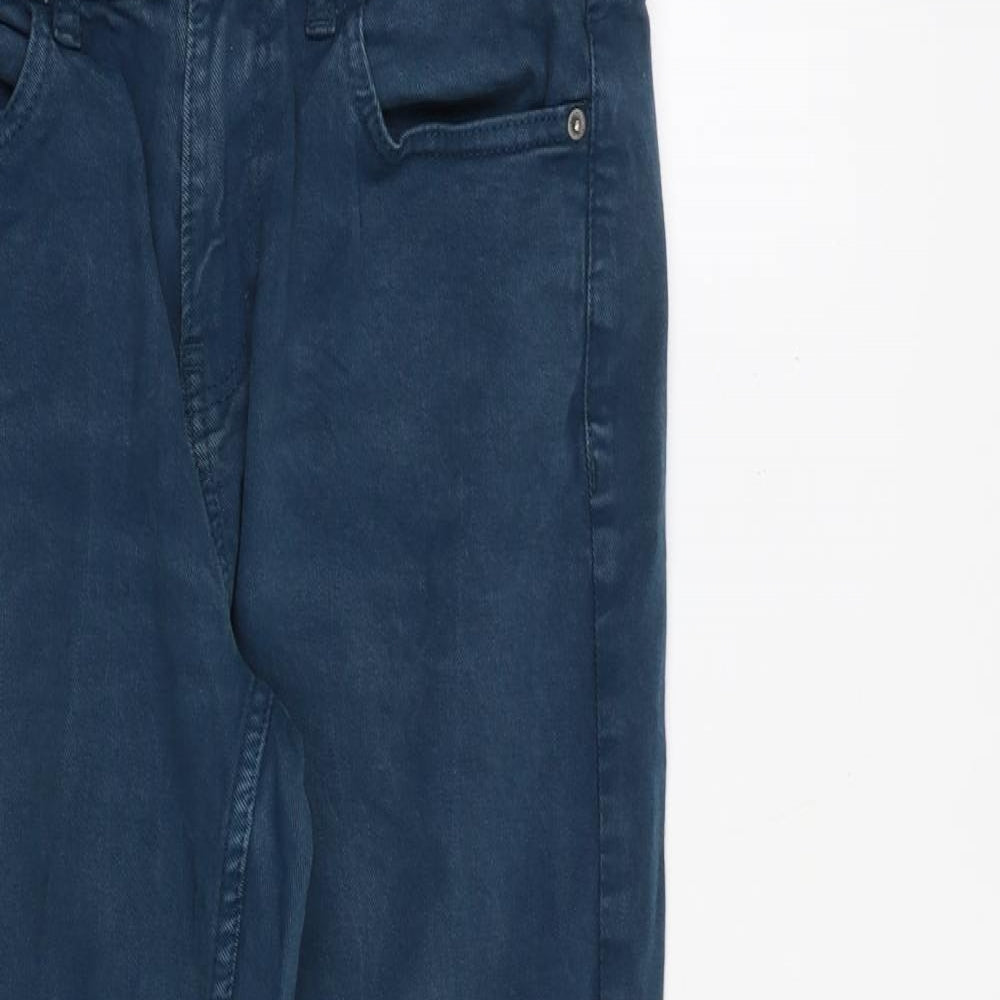 MANTARAY PRODUCTS Womens Blue Cotton Skinny Jeans Size 8 L27 in Slim Zip