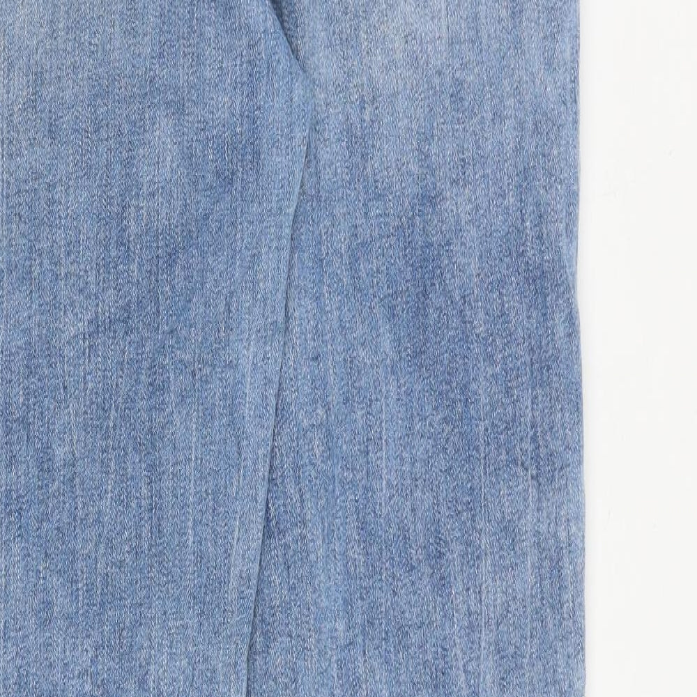 Saint Tropez Clothing Mens Blue Cotton Straight Jeans Size 31 in L32 in Regular Zip