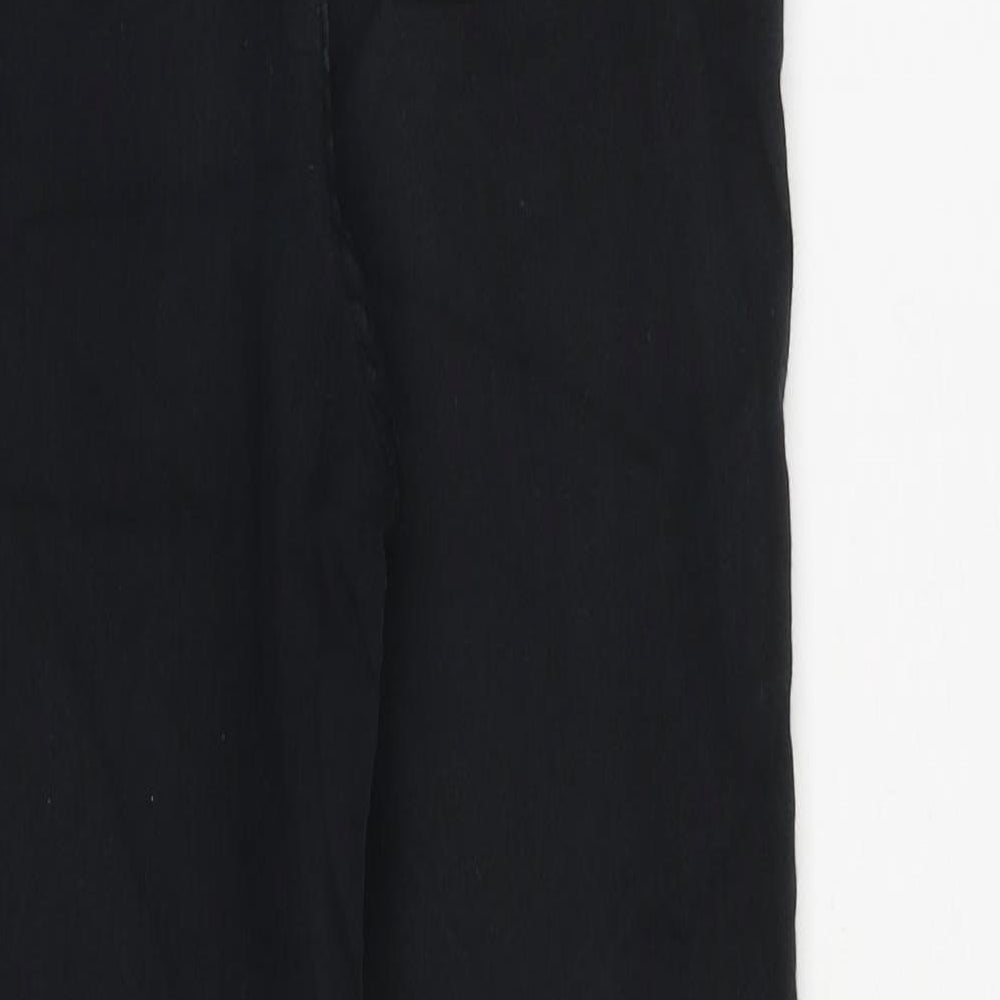 F&F Womens Black Cotton Skinny Jeans Size 8 L27 in Slim Zip