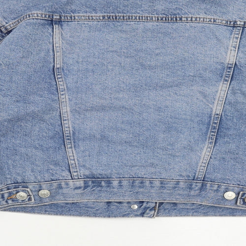 Topshop Womens Blue Jacket Size 10 Button