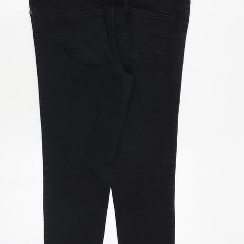 New Look Womens Black Cotton Skinny Jeans Size 12 L28 in Slim