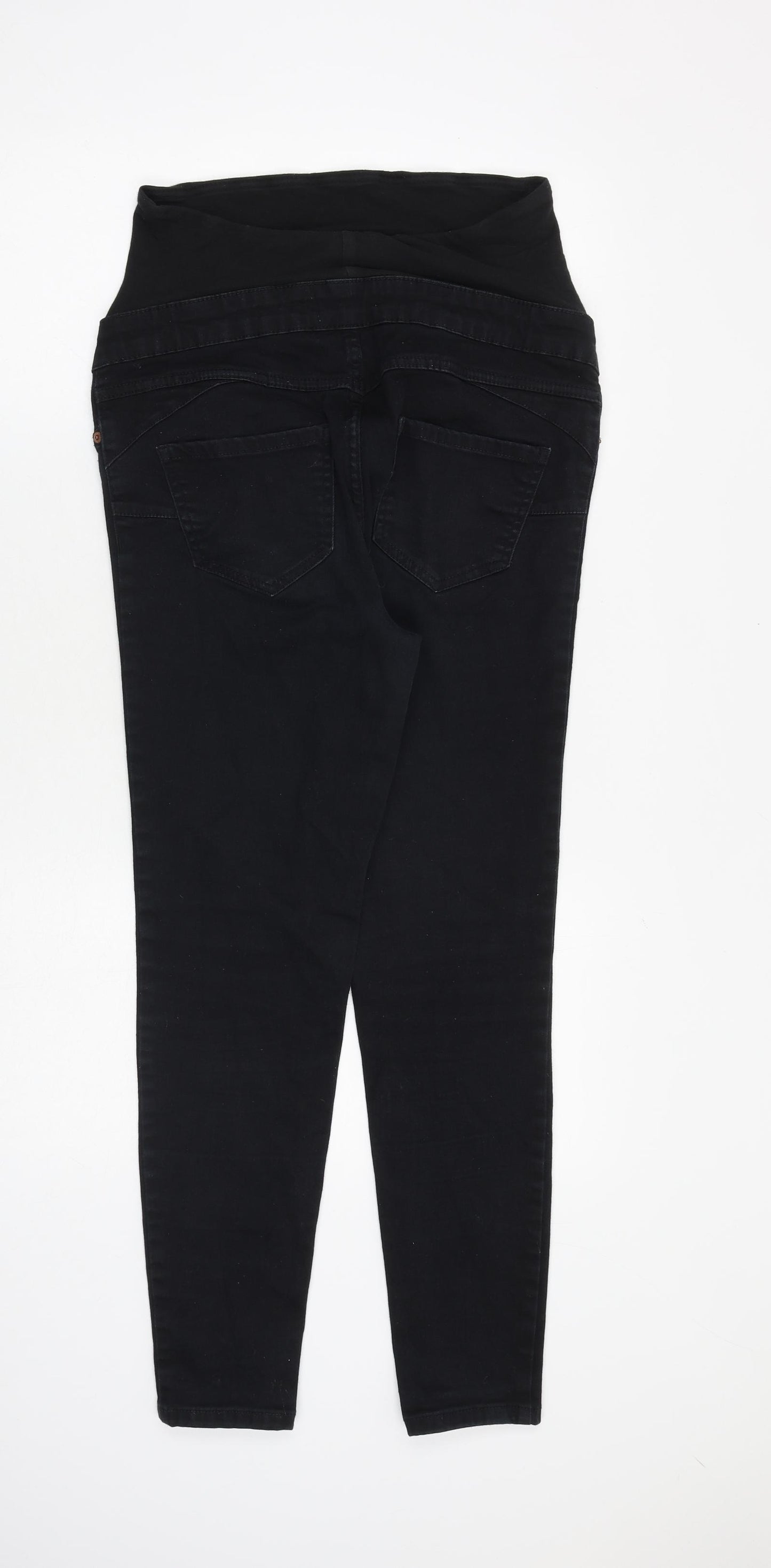 New Look Womens Black Cotton Skinny Jeans Size 12 L28 in Slim