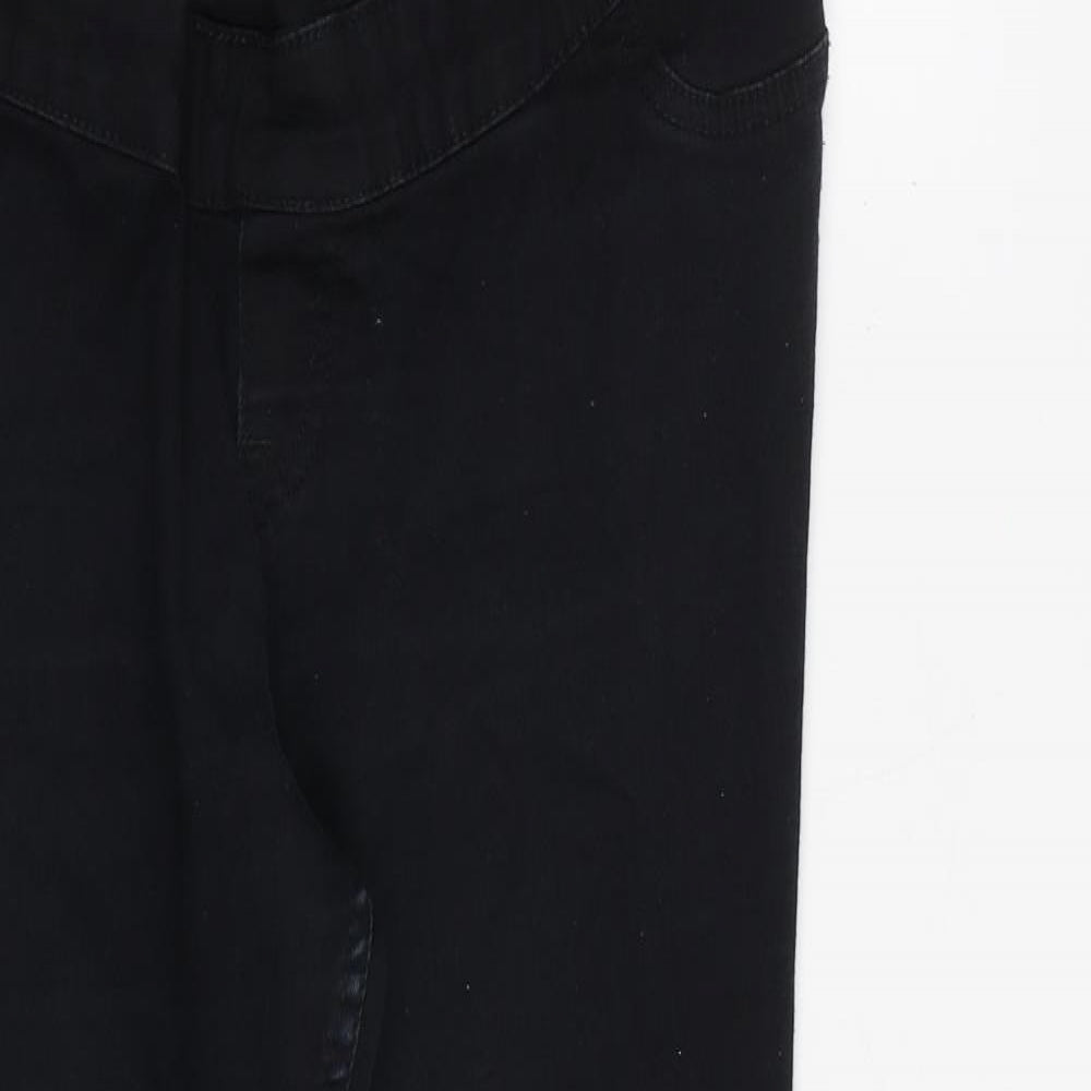 New Look Womens Black Cotton Skinny Jeans Size 12 L28 in Slim