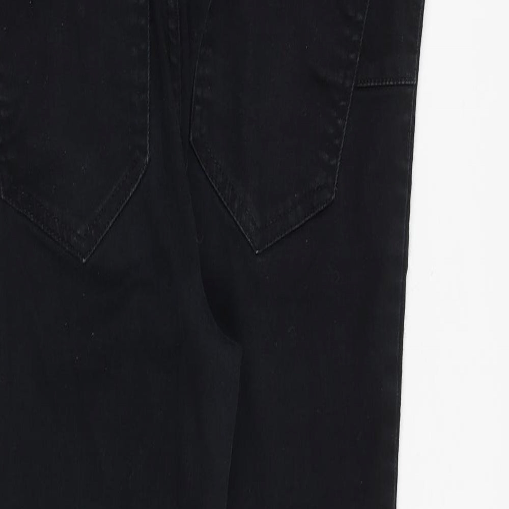 New Look Womens Black Cotton Skinny Jeans Size 12 L28 in Slim