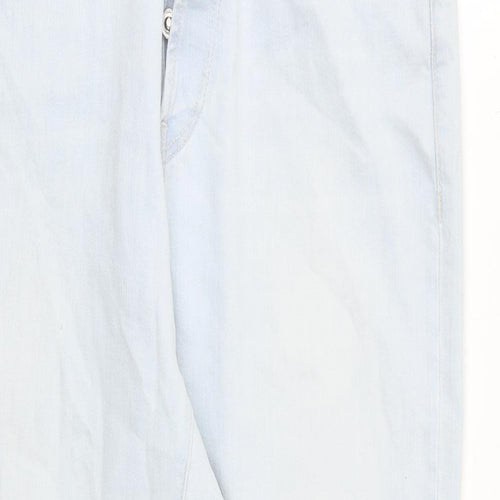Replay Womens Blue Cotton Mom Jeans Size 31 in L26 in Regular Button