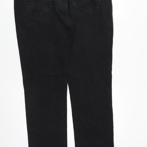 Levi's Mens Black Cotton Straight Jeans Size 38 in L34 in Regular Zip