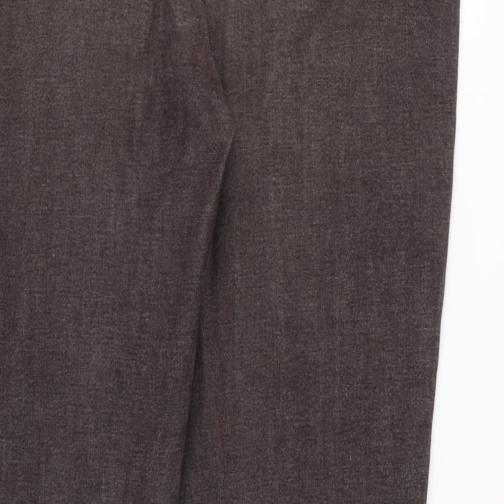 NEXT Womens Grey Cotton Bootcut Jeans Size 16 L31 in Regular Zip