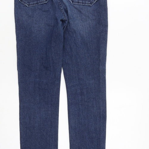 MANTARAY PRODUCTS Womens Blue Cotton Skinny Jeans Size 8 L30 in Regular Zip