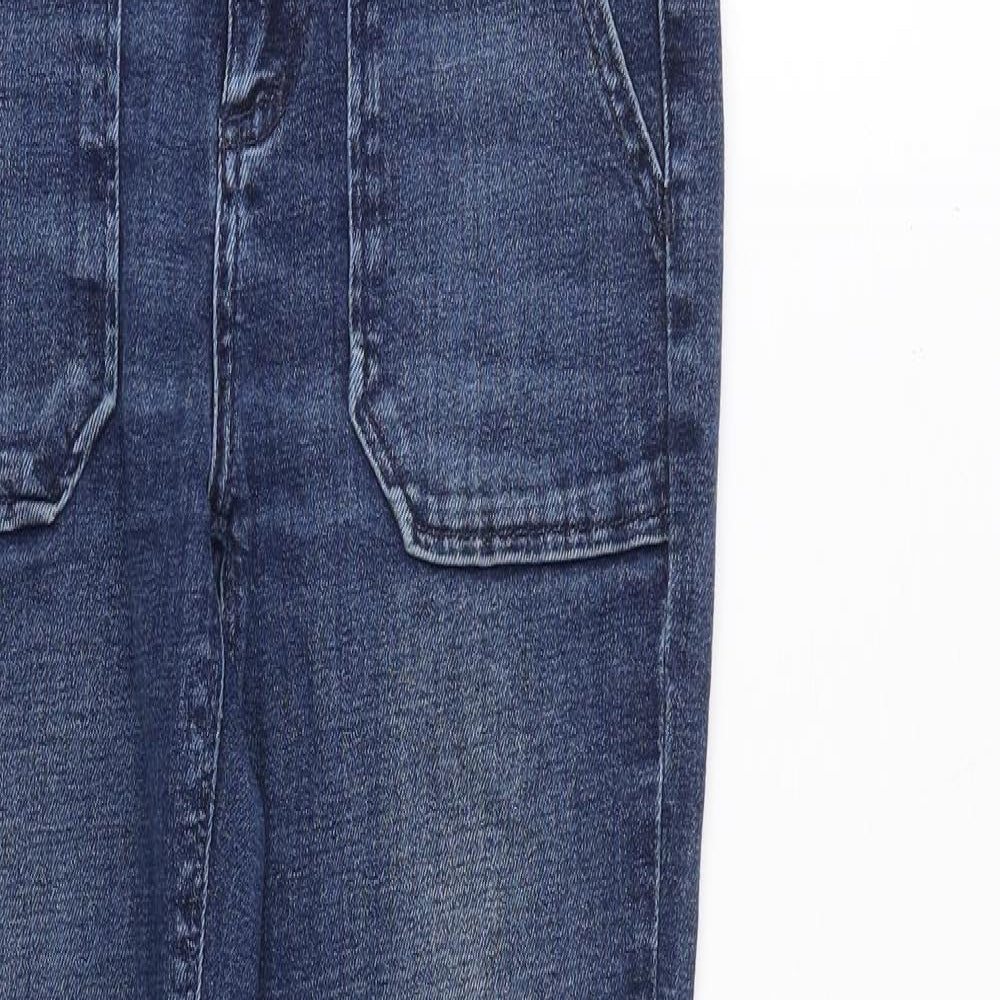 MANTARAY PRODUCTS Womens Blue Cotton Skinny Jeans Size 8 L30 in Regular Zip