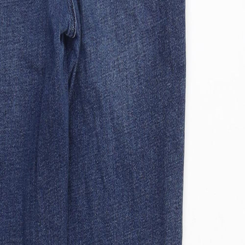 MANTARAY PRODUCTS Womens Blue Cotton Skinny Jeans Size 8 L30 in Regular Zip