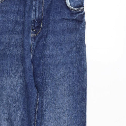 Matalan Boys Blue Cotton Straight Jeans Size 13 Years L27 in Regular Zip