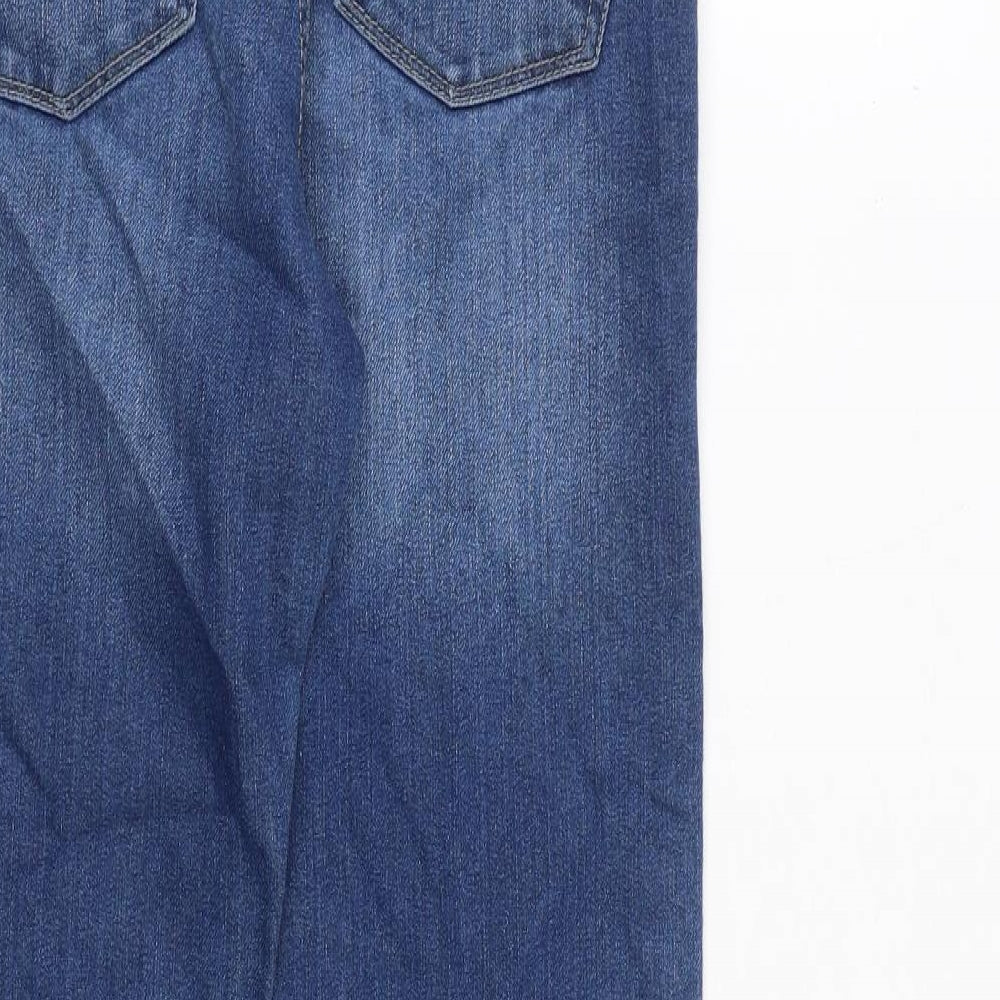 Matalan Boys Blue Cotton Straight Jeans Size 13 Years L27 in Regular Zip