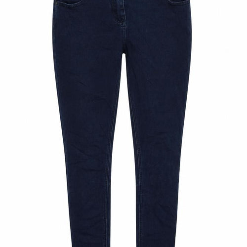 F&F Womens Blue Cotton Skinny Jeans Size 8 L32 in Slim Zip