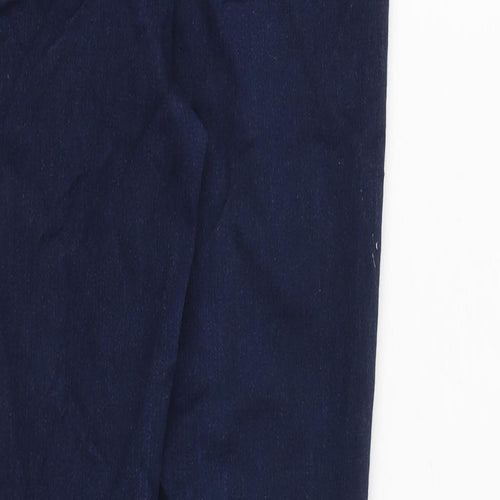 F&F Womens Blue Cotton Skinny Jeans Size 8 L32 in Slim Zip