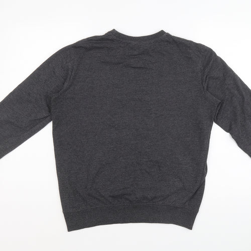 Superman Mens Grey Cotton Pullover Sweatshirt Size M - Superman