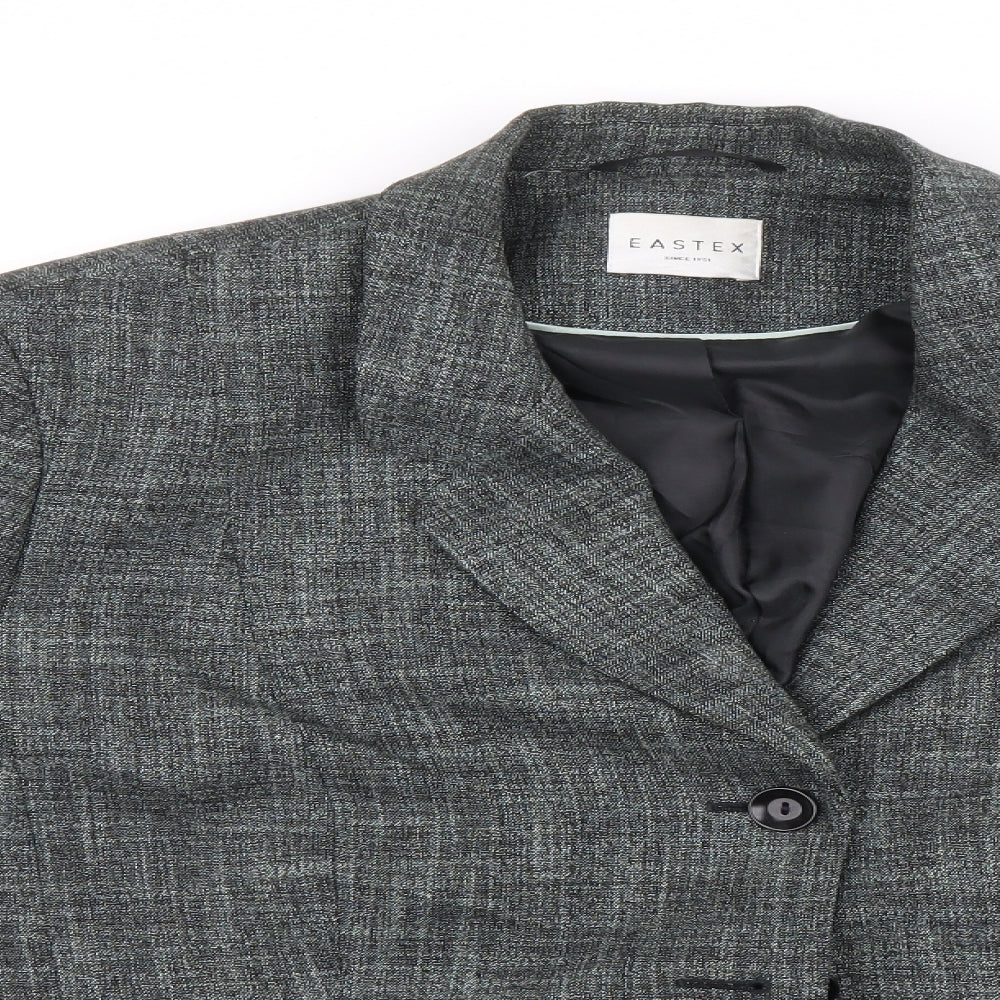 Eastex Womens Grey Viscose Jacket Blazer Size 20
